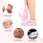 Hydrating Silicone Gel Spa Socks | Moisturizing Heel Repair Socks with Natural Oils, Aloe & Vitamin E | Anti-Slip Cracked Heel Socks for Dry Feet | Pedicure Spa Softening Socks For Men & Women (1) - Image 3