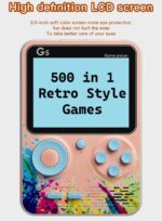 Goyal's 500 in 1 - TV Compatible Classical Handheld G5 Video Games for Kids with Many Fun and Exciting Games - Multicolour (Big Screen - 2.8 Inches) - Image 3