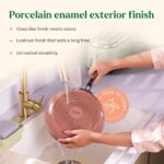 Ember Cookware Arcilla Ceramic Frying Pan 24 cm | 5-Year Warranty | 75% Less -Oil Usage | Lightweight, Non-Toxic Non-Stick Ceramic Frypan | Steel Handle- Induction & Oven Compatible | Terracotta - Image 7