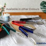 Stainless Steel Utility Tong for Kitchen Frying Cooking BBQ Tong | Serving Tong (Blue) - Image 7