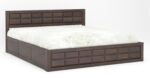 STRATA FURNITURE Solid Sheesham Wood Queen Size Bed with Box Storage | Wooden Double Bed Cot Palang Furniture for Bedroom Living Room and Home (Walnut Finish) - Image 4