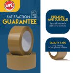 AIPL Heavy Duty Gold Category Brown Packing Tape Packaging Tape Refill Rolls 1 Rolls 72MMX100MTR for Sealing Moving Shipping Office&Storage - Image 8