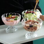 Glass and Crockery Store Kitchenware Dinnerware ice Cream Bowls Glasses Solid Dessert Bowl - 120 ml, 6 Pieces, Transparent