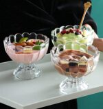 Glass and Crockery Store Kitchenware Dinnerware ice Cream Bowls Glasses Solid Dessert Bowl - 120 ml, 6 Pieces, Transparent
