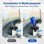Auto Fuel Funnel with Flexible Pipe Plastic Oil Refilling Funnel Leak Resistant Liquid Transfer Funnel for Car Motorcycle Scooter Tractor Engine Fuel Water Automotive Tool (Multicolor, 1 Pcs) - Image 3