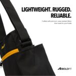 Boldfit Sling Bag for Man Unisex Cross Body Side Bag for Man Small Side Bags for Woman for Travel, Gym Mini Messenger Office Adjustable Shoulder Bags - Black - Image 6