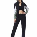 London Hills Sports Zipper Running Summer Track Suit | Gym Wear For Women Set | Track Suit For Women | Yoga | Trekking | Gym Tshirt and Pants | Summer Jacket | Tracksuit