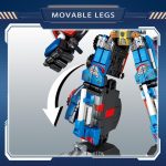 Galaxy Hi-Tech 2 in 1 Transforming Robot Architect Brick Toys 533+ Pieces Building Block - Super Hero Theme Blocks and Bricks - Robot, car Educational Engineering Construction Learning Toy for Kids - Image 4