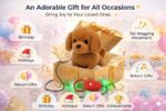 Remote Control Walking Dog Toy Interactive Battery Operated Puppy Plush Soft Moving Tail Electronic Pet Toy for Kids Boys Girls Educational Fun Gift - Image 8