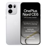 OnePlus Nord CE6 | 8GB+128GB | Lunar Pearl | Snapdragon 7s Gen 4 | Segment's Fastest Touch Response | 8000mAh Battery | 144Hz 1.5K AMOLED Display | 50MP Main + 32MP Selfie 4K Cameras | IP66,68,69,69K