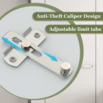 Stainless Steel Flip Latch Door Lock Sliding Barn Door Lock, Safety Gate Latch for Garden, Bathroom, Garage, Coop, Closet, Cabinet & Window – Heavy Duty Bolt Lock Hardware - Image 3