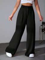 GRECIILOOKS Women High Rise High Waist Trousers Flared Korean Style Formal Pants| Elegant Workwear for Office, College & Events (Available in Plus Size) - Image 3