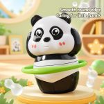 Cute Panda Action Toy for Kids (1 PCS) – Rotating & Moving Panda Toys with Skateboard, Hula Hoop & Jump Rope, Educational Interactive Toy for Boys & Girls - Image 5