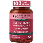 Carbamide Forte Multivitamin Tablets for Women | Multi Vitamin Supplements for Womens With Probiotics | Multivitamin Tablet for Women With 43 Ingredients To Support Energy & Health - 100 Tablets
