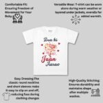 ARVESA Customised Baby Name Bua Ki Jaan TS-940 Bua Baby Tshirt for Kids Boys & Girls Half Sleeves Round Neck Clothes Tshirt for Kids Boys 1 Months to 6 Years Dress - Image 3