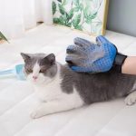 Deshedding Glove for Pet Bathing & Grooming – Soft Rubber pet Hand Gloves Scrubber for Dogs & Cats (Blue) - Image 9