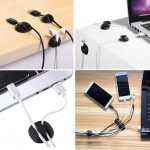 Cable Organizer Holder Clips (Set of 10) – Multipurpose Silicone Cable Protector, Cord & Wire Manager Hooks with Self Adhesive for Desk, Table, TV, PC, Car, Home & Office (Black/White) - Image 8