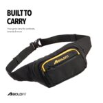 Boldfit Chest Bag for Men & Women,Crossbody Waist Pouch with 3 Zippered Compartments & Adjustable Strap,Multipurpose Fanny Pack for Travel, Festivals, Hiking, Cycling - Image 3