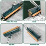Rushwak 3 in 1 Long Handle Bathroom Cleaning Brush with Wiper, 180° Rotate for Floor/Toilet Cleaning (Multicolor) - Image 4