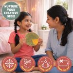 Kalakaram Macrame Kit for Beginners | DIY Art & Craft Kit for Kids, Teens & Adults | DIY Embroidery Activity Craft Set | Learn Knotting, Wall Hanging, Keychain & Handmade Décor | Birthday Gift for Girls, Boys, Kids Ages 10+ | Screen-Free Hobby Kit - Image 4