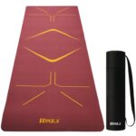 Hykes Yoga Mat for Women & Men - TPE Eco Friendly 6mm thickness Non Slip Classic Pro Exercise Mat for Home Workout Pilates Floor Exercises Gymnastics Meditation with carry Bag & strap