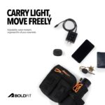 Boldfit Waist Bag for Man Multipurpose Waist Bag for Woman, Travel Fanny Pack with Adjustable Strap, Multiple Compartments, Crossbody Tactical Durable Design for Hiking, Cycling, Gym & Daily Use - Image 5