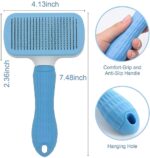 6 in 1 Pet Grooming Kit for Dog and Cat with Shedding Brush Nail Clipper Bath Brush Flea Comb and Complete Grooming Tools Set for Home Pet Hair Care Fur Cleaning and Professional Daily Pet Grooming Use - Image 2