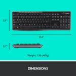 Logitech MK270r Wireless Keyboard and Mouse Combo for Windows, 2.4 GHz Wireless, Spill-Resistant Design, 8 Multimedia & Shortcut Keys, 3-Year Battery Life, PC/Laptop Black - Image 7