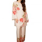 Modestouze Attires Cord Set for Women Cotton Stylish Poly Rayon - Turkish Co Ord Set for Women Stylish Mandarin Neck Floral Print Western Co Order Sets, Wear as Office Coat, Travel Coord, Cot