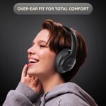 Amazon Basics Pro Series Wireless Noise Cancelling ANC Over Ear Headphone | Bluetooth Headset | USB Charging | 10 m Paring Distance | 74 Hours Battery Life | 40 mm Drivers | IPX4 Rated (Black) - Image 9