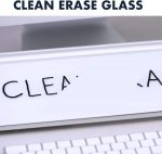 Quartet Infinity Dry Erase Glass Desktop Table Top Board with Marker & Tray, Non-Magnetic Whiteboard with bottom storage, Desktop Glass pad for School, Office, 1.5 x 0.5 feet, 46 x 15cm, 18 x 6 inches - Image 4