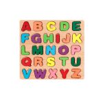 Wooden Learning Educational Board for Kids, Puzzle Toys for 2 Years Old Boys & Girls Educational Toys for Toddlers & Preschoolers (ABCD Puzzle)