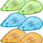 Double Sided Tape Roller Glue Runner for Scrapbooking, Crafts & Arts Projects | Easy Smooth Adhesive Dispenser for Paper, Gift Wrapping, DIY Crafts (Multicolor) (6)