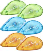 Double Sided Tape Roller Glue Runner for Scrapbooking, Crafts & Arts Projects | Easy Smooth Adhesive Dispenser for Paper, Gift Wrapping, DIY Crafts (Multicolor) (6)