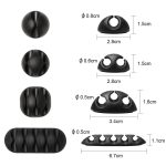 Cable Organizer Holder Clips (Set of 10) – Multipurpose Silicone Cable Protector, Cord & Wire Manager Hooks with Self Adhesive for Desk, Table, TV, PC, Car, Home & Office (Black/White) - Image 5