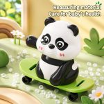 Cute Panda Action Toy for Kids (1 PCS) – Rotating & Moving Panda Toys with Skateboard, Hula Hoop & Jump Rope, Educational Interactive Toy for Boys & Girls - Image 4