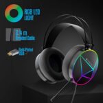 ZEBRONICS Zeb-Blitz USB Gaming Headphone with Dolby Atmos, RGB LED, Windows Software, Simulated 7.1 Surround Sound, 2.4 Meter Braided Cable, Flexible mic, Padded Headband and Ear Cushions(Black) - Image 5