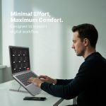 Laptop Stand Adjustable Foldable Metal Laptop Riser Portable Notebook Stand with Multi Angle Positions Desktop Laptop Holder Stand for Desk Use - Image 4