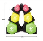 Jimwalt Premium Cast Iron Neoprene Coated Dumbbell Combo with Stand | Reach Compliant| From the House of Healthycliq | Sedex Certified| Strength Training Weight for Home Gym (10 Kg (0.5kg + 1.5kg + 3kg Set) - Image 8