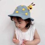 SYGA Baby Bucket Hat Sun Beach Cap Fishermans Hats Spring Cute Dot Sunshade Hat Baby Cartoon Giraffe Cap for 6M-3 Years Children - Image 2