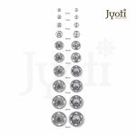 Jyoti Snap Fastener (10 Sets of Size 3 / 12mm of Brass Material in Nickel Finish) Metal Thickened, Rust Proof Sewing Buttons, Used for Leather Craft/Canvas/Jeans/Jackets/DIY Items - Pack of 5 Cards - Image 8