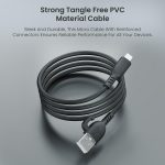 Portronics Konnect Core 3 USB-A to Micro Fast Charging Cable for Smartphones,Tablets, Speakers, Laptops & Other Micro USB Devices,Inbuilt Cable Management Hook,3.0A Max Output,Fast Data Sync(Black) - Image 5