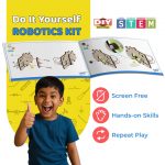 MakerVerse GobbleBot | DIY Electronic Robot Kit | Robot with Remote Control | Science Project for Age 8, 9, 10, 11, 12, 13, 14 (Wood) for Boys & Girls for Boys and Girls - Image 6
