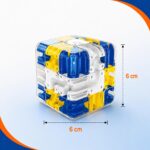 AEXONIZ TOYS 3D Magic Puzzle Cube | Transparent Handheld Marble Run, Brain Teaser Game for Kids & Adults, Focus Skill Development Educational Toy - Image 2