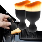 Interior Cleaning Brush Multipurpose Car Interior AC Vent Dashboard Dust Dirt Cleaner Cleaning Brush for Car Interior PC Laptop Keyboard Cleaning Brush (2 Brush Set)
