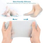 Silicone Full Foot Cover Socks, Anti-Crack Heel Protector, Waterproof, Reusable Insole Support, 1 Pair - Image 7