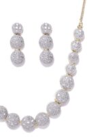 YouBella Jewellery Set for Women American Diamond Combo of Choker Necklace Set with Earrings, Bracelet and Ring for Girls and Women - Image 6