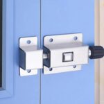 Mini Door Spring Lock – Automatic Latch Bolt with Spring Loaded Security – Stainless Steel Sliding Door Barrel Lock – Bolt Ring-Pull Spring Loaded Latch with Security Hardware - Image 3