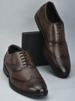 Liberty Fortune HOL-125E – Premium Leather Oxford Brogue Lacing Formal Shoes – Stylish, Cushioned & Non-Slip – Business, Wedding, Office Wear – Black, Brown, Tan – Shoes for Men Formal - Image 7
