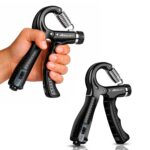 Boldfit Adjustable Hand Grip Strengthener, Hand Gripper With Counter for Men & Women for Gym Workout Hand Exercise Equipment for Forearm, Finger Exercise Power Gripper - 60kg,Alloy Steel,Black - Image 8